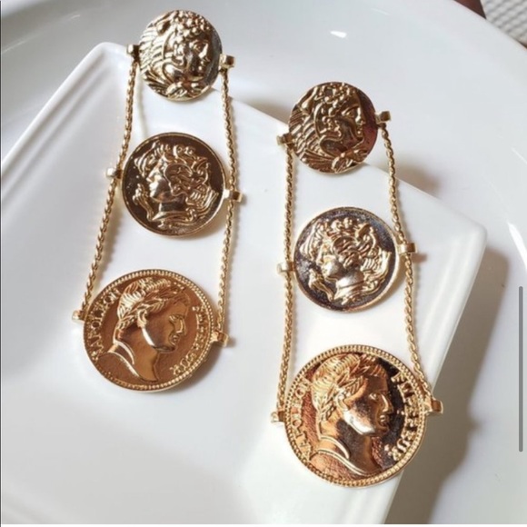 This Stunning Zara's Coins Earrings - Picture 2 of 7